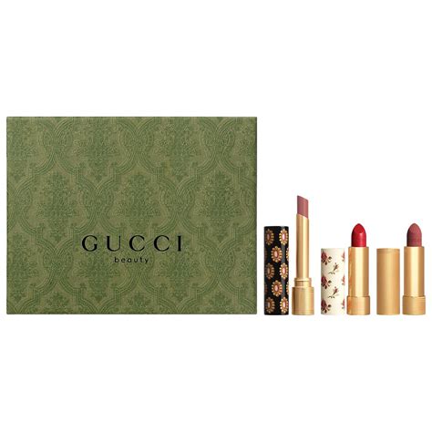 lipstick trio set gucci|Gucci lipstick color chart.